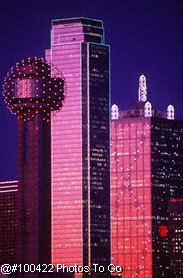 Reunion Tower & Dallas skyline